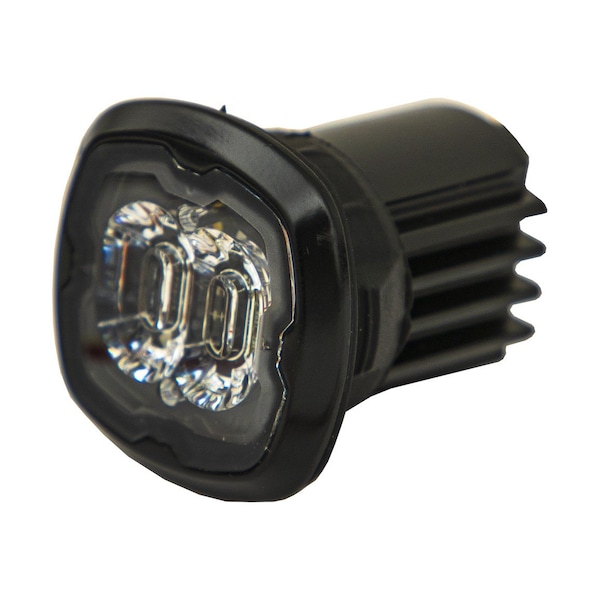 1.5 in. Flush/Surface Mount Amber/Clear LED Strobe Light